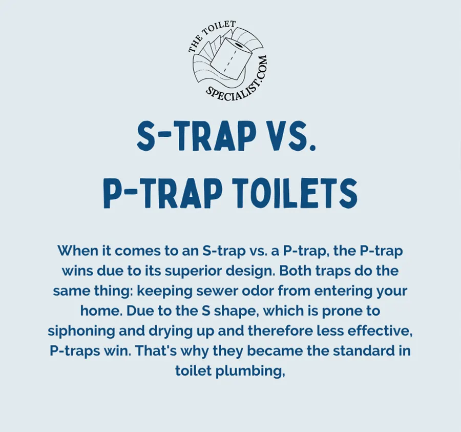 s trap vs p trap